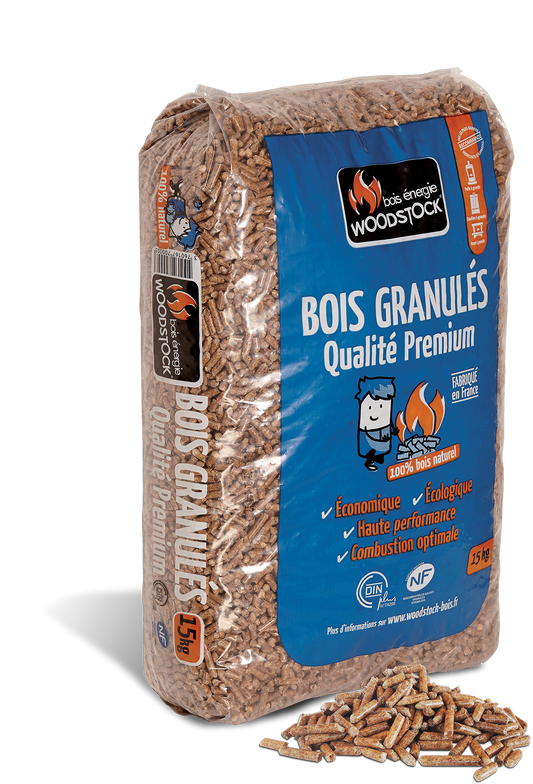 Palette de granulés WOODSTOCK (72 sacs de 15 kg)