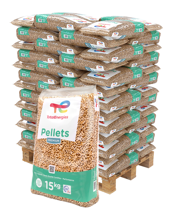 Palette de granulé Total- 66 Sacs de 15kg